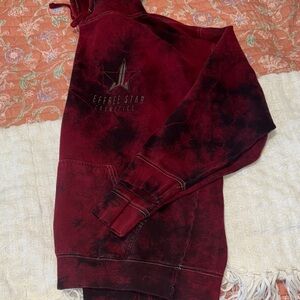 Jeffree Star Burgundy and Black Hoodie